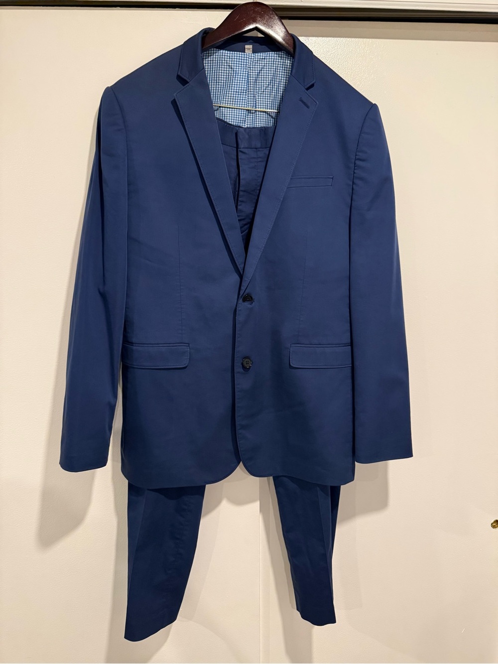 Men's Classic Navy Suit Jacket 42 Long & Pants 32/32